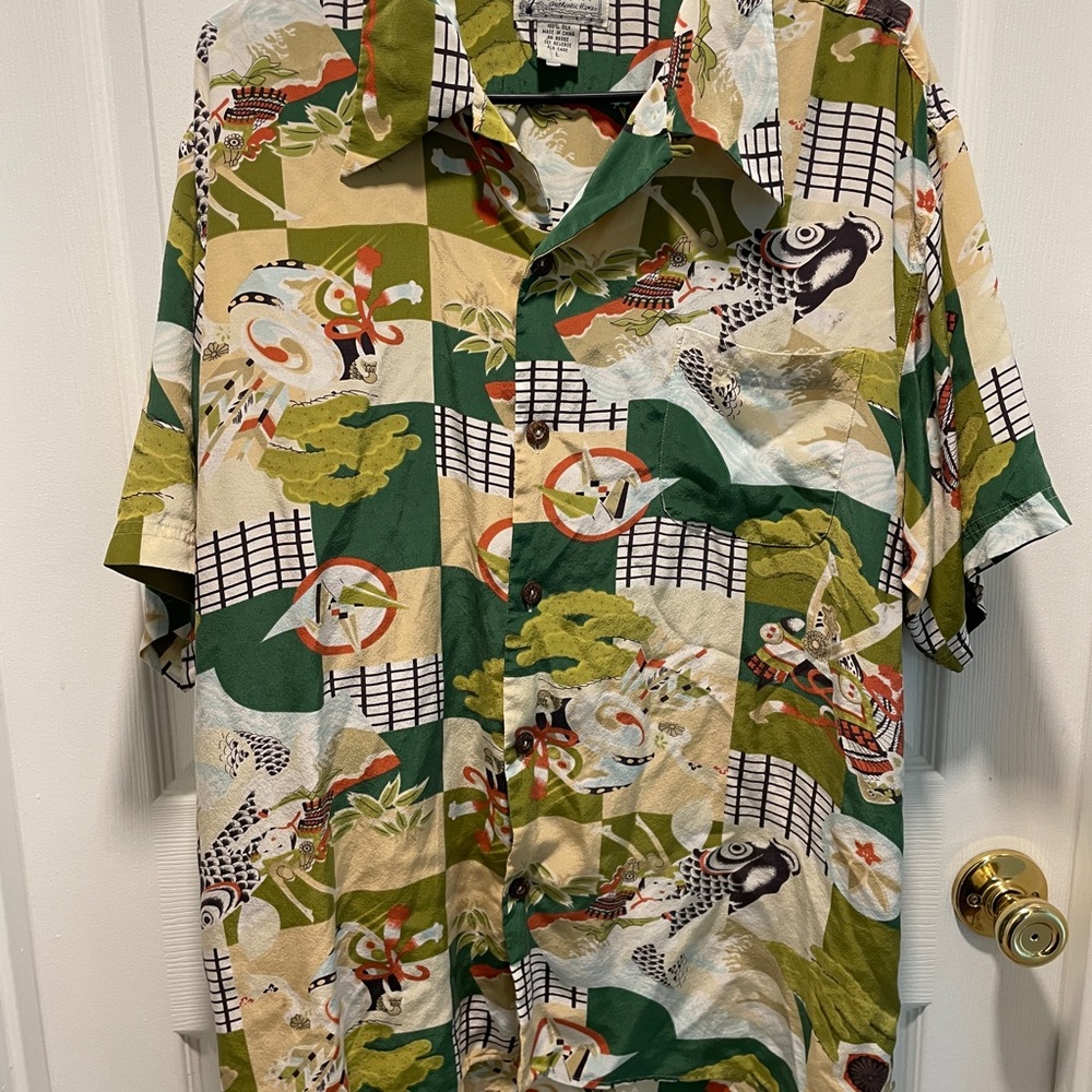 Vintage Avanti Hawaiian Shirt Men’s Large - 100% Silk